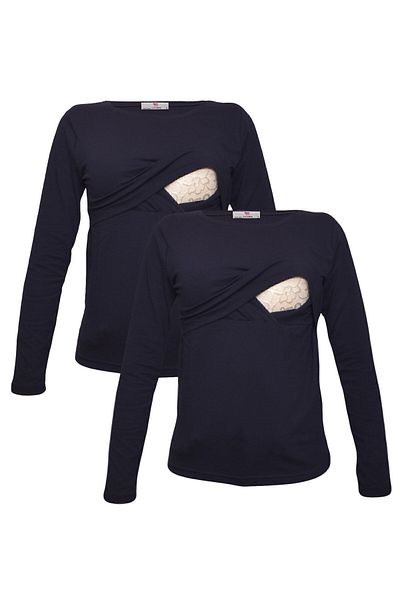 Luvmabelly Myra2702_2702 Set tricouri pentru alăptare