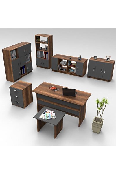 Yurudesign Vario ABCDEFG Ofis Büro Masa Takımı Barok-Antrasit