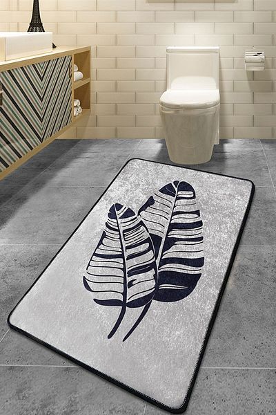 Chilai Home Χαλί μπάνιου Lipha Grey 70x120 cm Djth