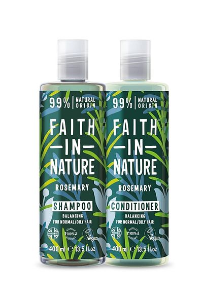 Faith In Nature 99% Natural Balancing - Shampoo, Conditioner and Rosemary
