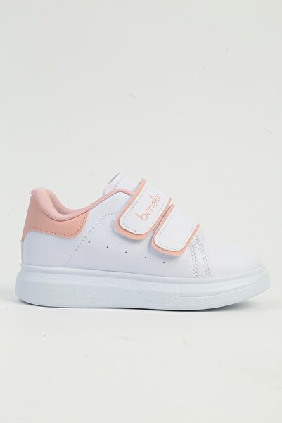 Benetton Bn-31805 White Pink Children's Sneakers