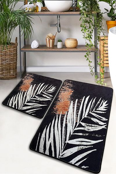 Chilai Home Glamour Σετ 2 Χαλιά Μπάνιου Djtbanyo