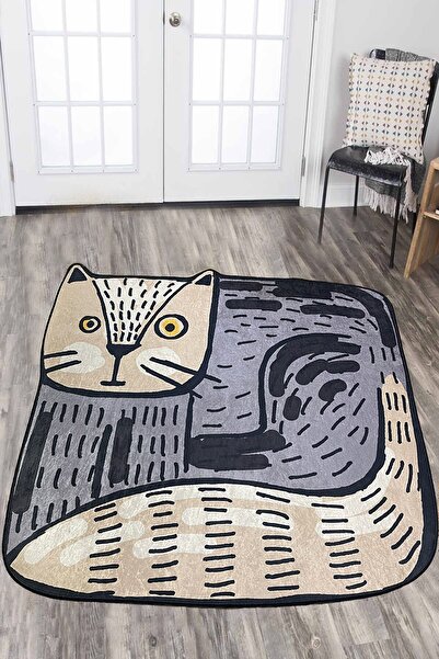 Chilai Home Rasel Çap Dekoratif Marka Yıkanabilir Kaymaz Taban Halı Djth