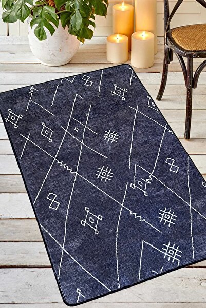 Chilai Home Perrol Yıkanabilir Leke Tutmaz Modern Salon Halısı Yolluk Koridor...