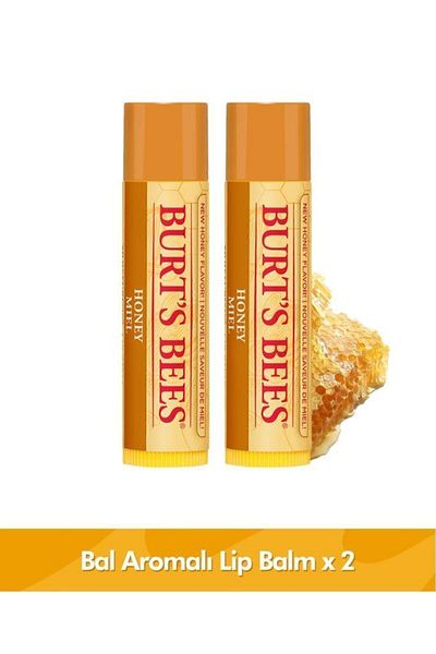 Burts Bees Honey Flavored Lip Care Cream Blister Packaging - Honey Lip Balm Blister 4,25 gr X 2 Pieces