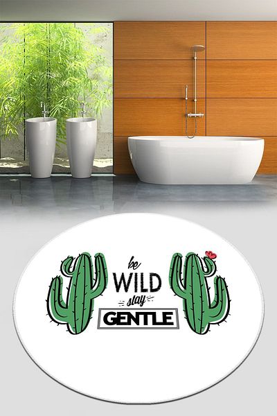 Chilai Home Χαλί μπάνιου Gentle Diameter 140x140 cm, Χαλί μπάνιου, Χαλάκι μπάνιου που πλένεται Djth