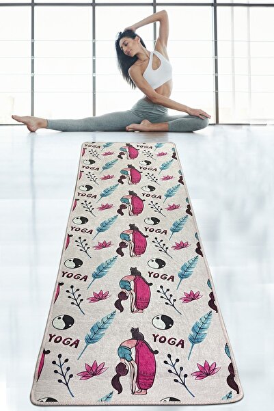 Chilai Home Muhka 60x200 Cm Yoga,spor,fitness,pilates Halısı Yoga Matı Yıkana...