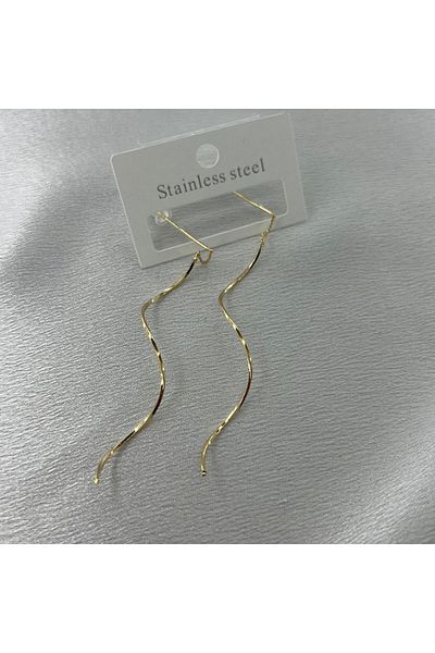 Lavienta Dangle Steel Earrings