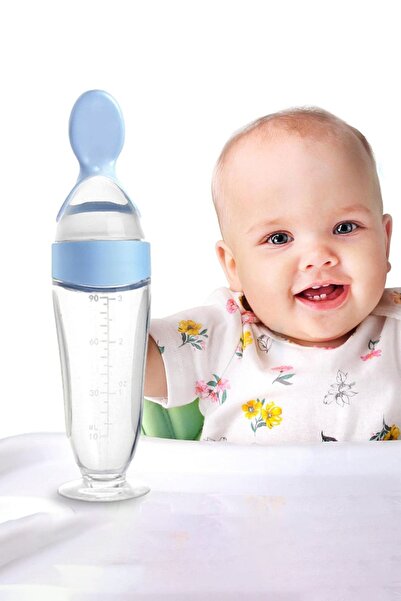 COZY SENSE Kaşıklı Ek Gıda Biberonu Kaşıklı Silikon Bebek Besleme Biberonu Sıvı Katı Gıda Beslenme Suluk Emzik