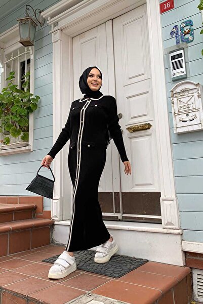 AVSARWEAR Πλεκτό Γυναικείο Φόρεμα - Λεπτομέρεια με κουμπί και εμφάνιση τσέπης