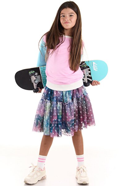 Colorinas Wilma Heart Patterned Sequined Sweatshirt