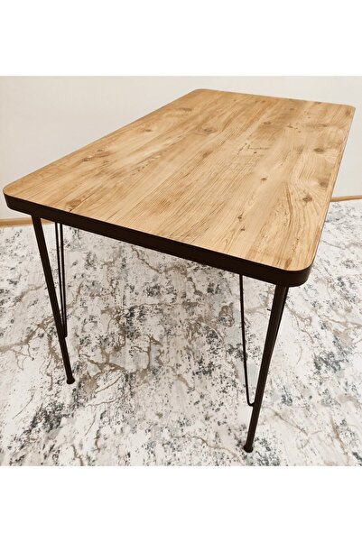 Metin Güneş Mobilya Atlantik Çam Desen Oval 70x120 Mutfak Masası
