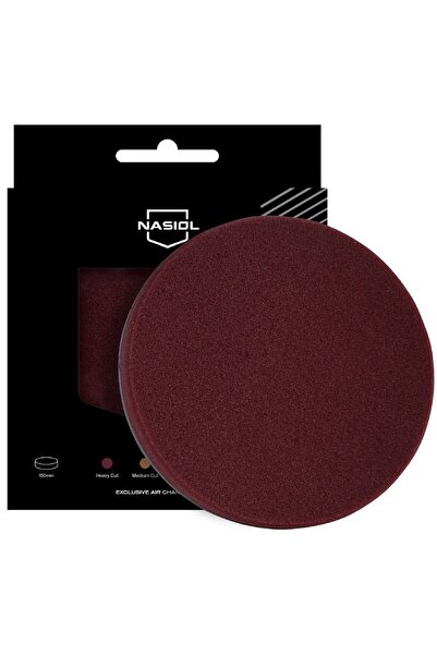 Nasiol Özel Hava Kanallı Polisaj Süngeri/Pedi-Ağır Çizik Giderici-150mm-Bordo...