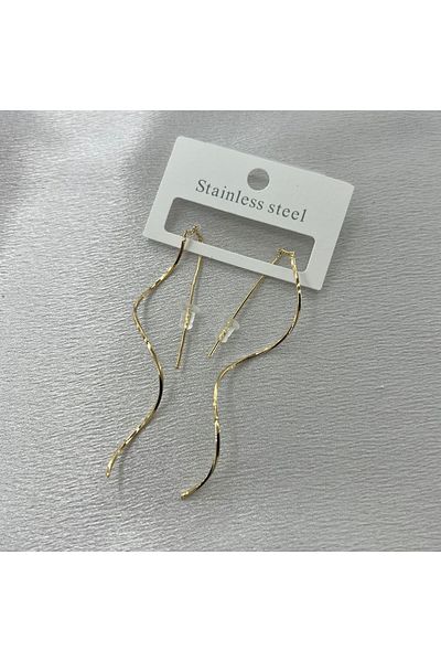 Lavienta Dangle Steel Earrings