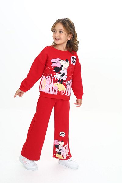 TURKUAZ KIDS High Quality Girl's Tracksuit and Pajama Set - 3 Thread, 100% Cotton, Winter Shardun