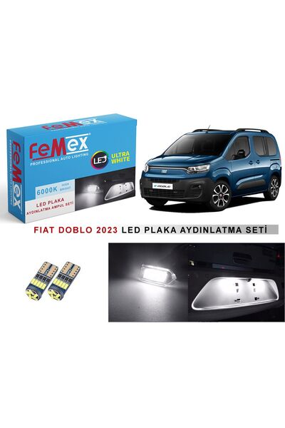 FEMEX Fiat Doblo D5 2023 Sonrası Model Için Led Plaka Aydınlatma Ampul Seti P...