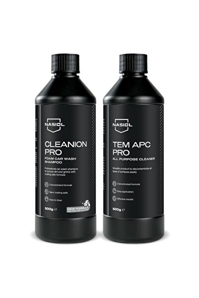Nasiol -SET 30-Cleanion Pro Konsantre Araç Yıkama Şampuanı ve Tem Apc Pro Ara...
