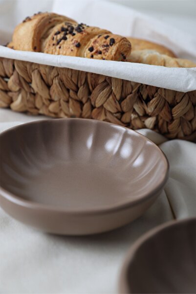 Keramika Sirius Matte Soil Taupe Snack Bowl - 12 Cm, 6 Pieces, 977