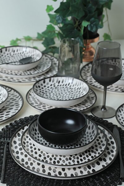 Keramika Shadow Nordic Yemek Takımı 24 Parça 6 Kişilik 21434