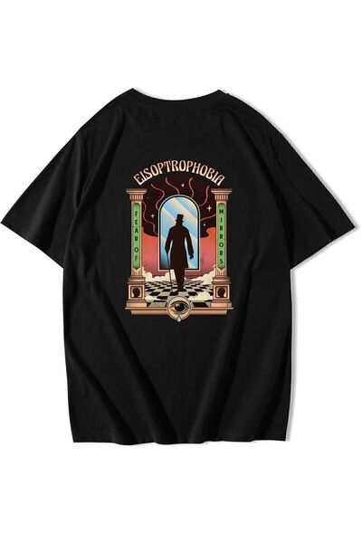 BRZ COLLECTION Tricou supradimensionat unisex Fear of Mirrors