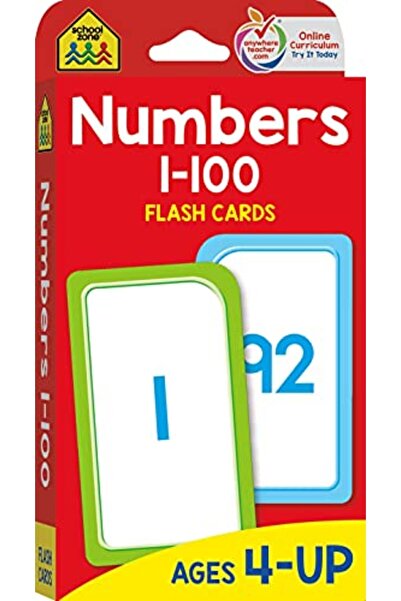 School Zone Publishing Flash Cards Numbers 1 100