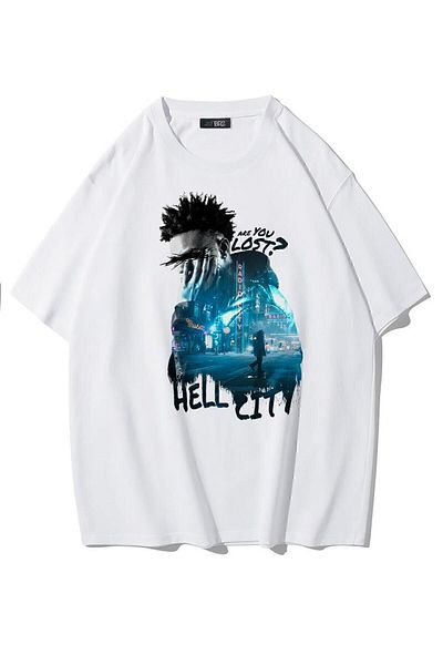 BRZ COLLECTION Μπλουζάκι Unisex Oversize Hell City
