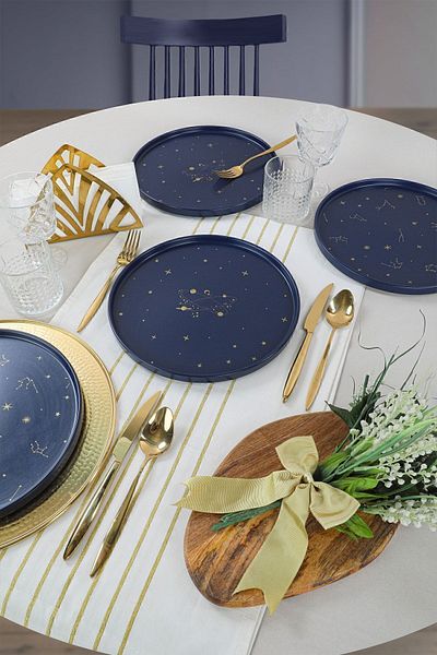 Keramika Astro Serving Plate 27 Cm 4 Pieces