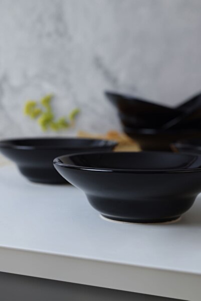 Keramika 650 Black Kayra Bowl - 14 Cm, 6 Pieces