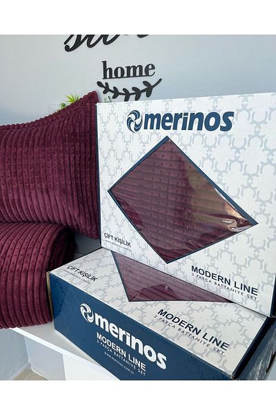 Sarar Merinos Modern Line 3 Piece Bedspread - Double Blanket Set