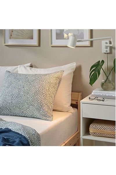 IKEA Taggvallmo Single Fitted Sheet, White