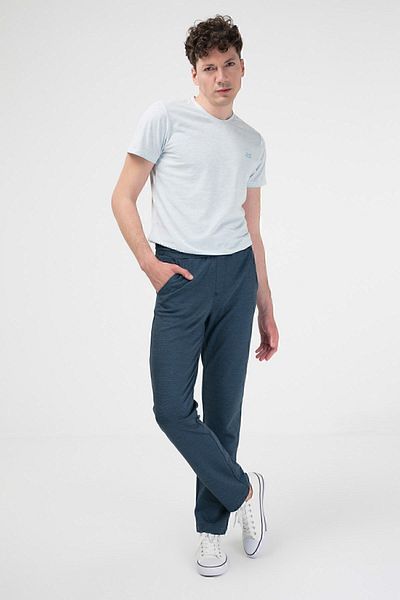 BRZ COLLECTION Pantaloni pentru bărbați Interlock bleumarin
