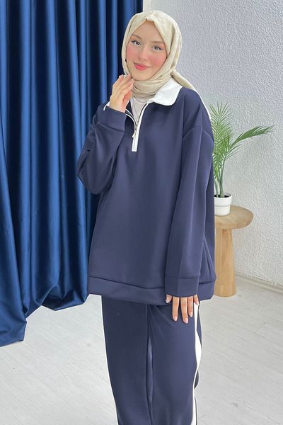 lurex moda Βασικό Σετ Scuba Fabric ριγέ