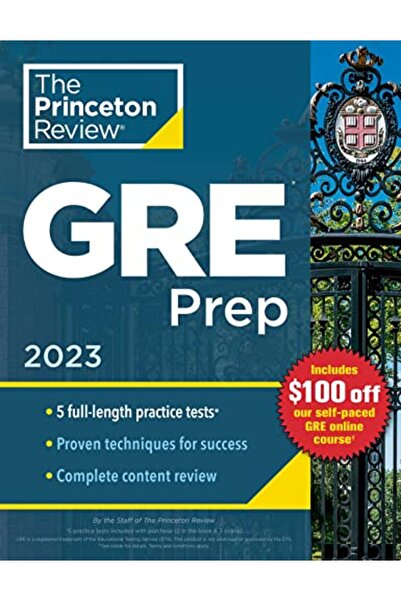 Penguin Random House Princeton Review Gre Prep 2023 5 اختبارات تدريبية + مراج...