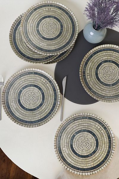 Keramika Mosaic Marvels Serving Plate 28 Cm 6 Pieces 21620