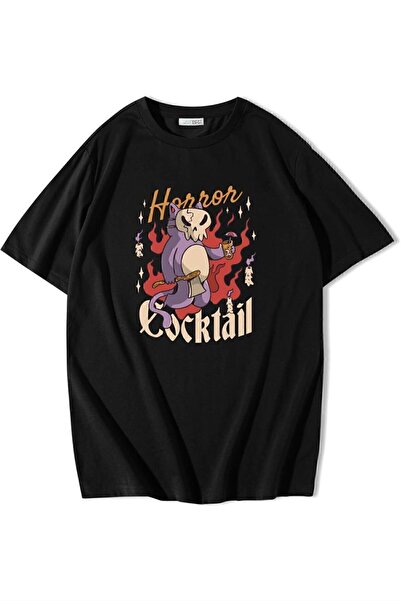 BRZ COLLECTION Tricou oversize pentru cocktail de Halloween