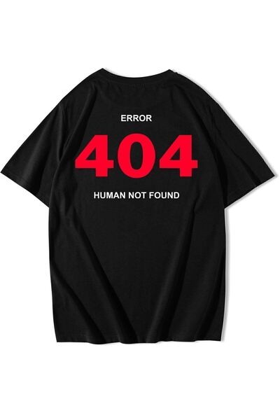BRZ COLLECTION Tricou unisex oversize 404 Human Not Found