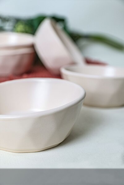 Keramika Μπολ Σνακ Κρυστάλλου Ματ Κρέμα 12 εκ. - 6 Τεμάχια 950