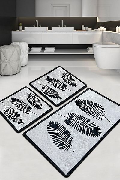 Chilai Home Set of 3 Djtbanjo Bath Mats