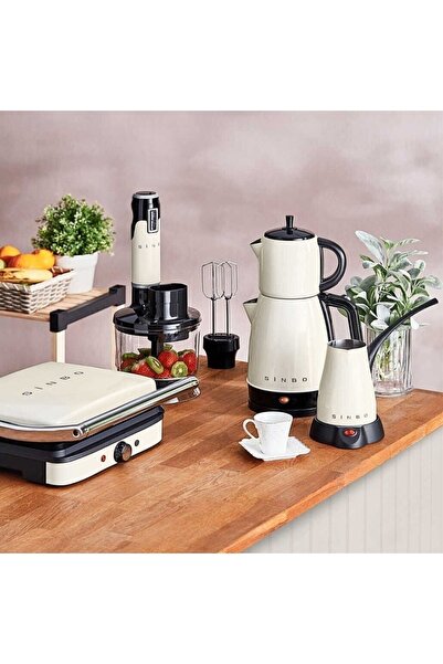 Sinbo CYZ-0002 Retro Serisi Çeyiz Seti - Krem