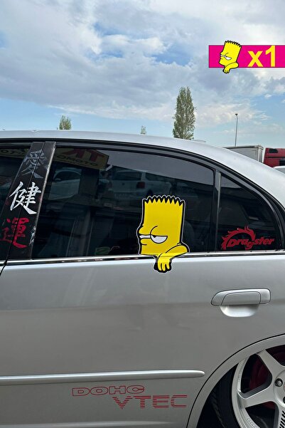 TKY ديكور سيارة سيمبسون - ملصق زجاجي