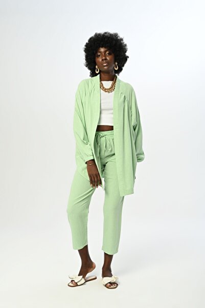 Orfeo Negro Women's Comfortable Fit - Solid Color Trousers with Elastic Waist