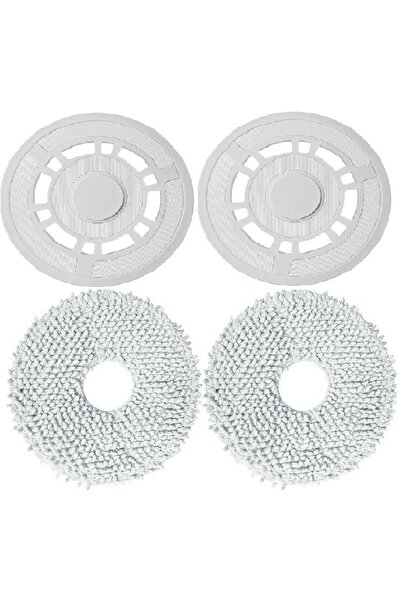 Ozemtek Xiaomi S10+ ( Plus ) X10+ ( Plus ) Uyumlu 2 Adet Mop Paspas 2 Adet Mo...