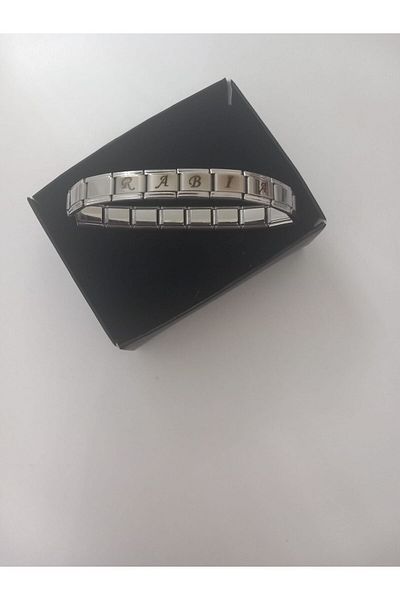 Hediyedukkani Italian Charm - Nomination Steel Bracelet Models with Silver Detail