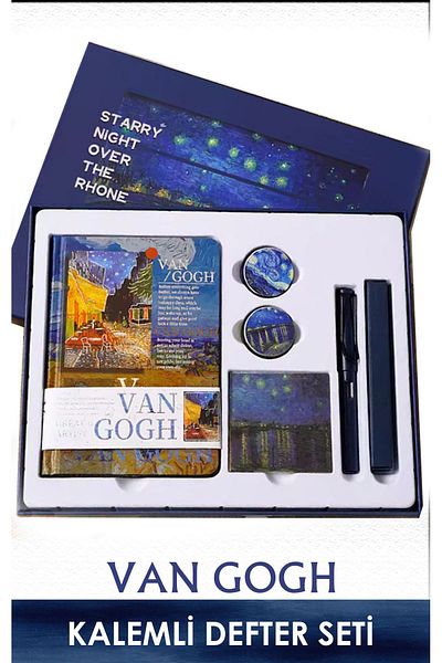 Vox Art Set de pixuri pentru caiet albastru Van Gogh