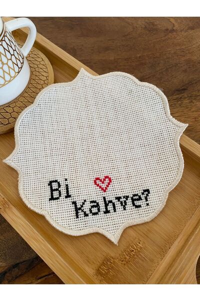 Tasu offical El Emeği Kahve Altı Sunumluk Peçete , Çeyizlik Peçete 2 Li Set