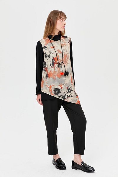 Esswaap - Set de 3 piese cu colier cu model și pantaloni cu detalii