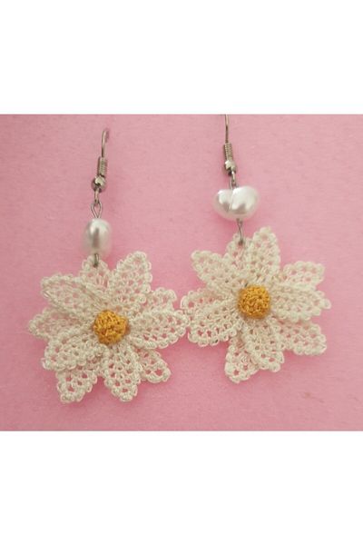 Kösedağ Handcrafted Needle Embroidery Earrings