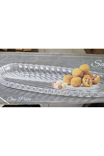 KAVEH Glass Santa 40 Cm Balık Sırtı Baton Sunumluk Bm1077