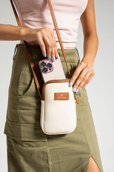 ESTUTE Unisex 2 Li Paket Telefon Luk Ayarlanabilir Çapraz Çanta