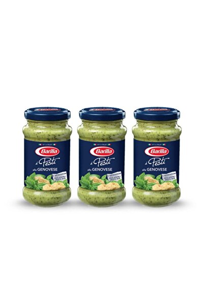Barilla Pesto Fesleğen+fıstıklı Sos- Genoves 190 Gr 3'lü Set